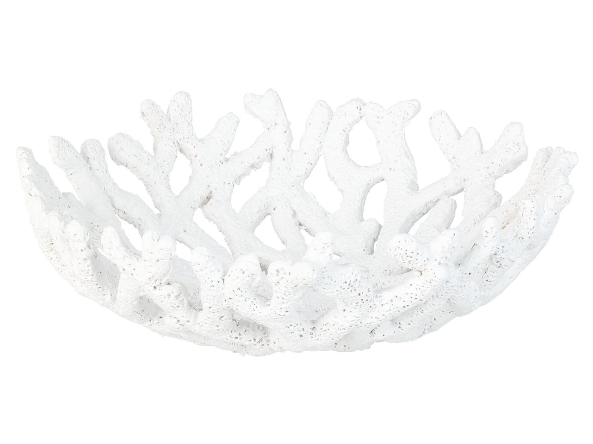 Skål coral look hvit