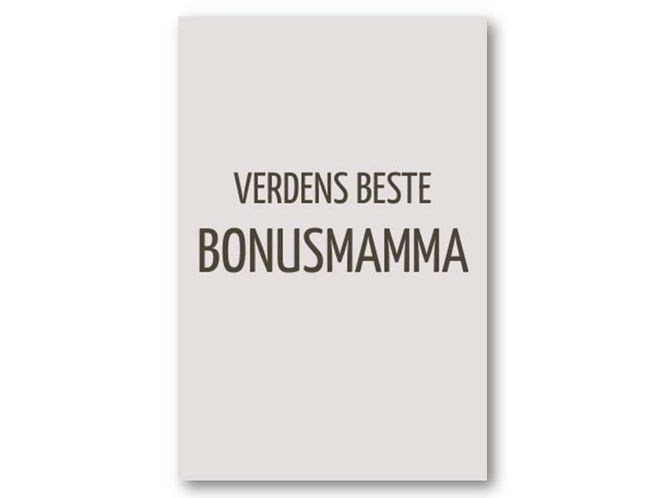 Hovedbilde Verdens beste bonusmamma | 10x15 cm