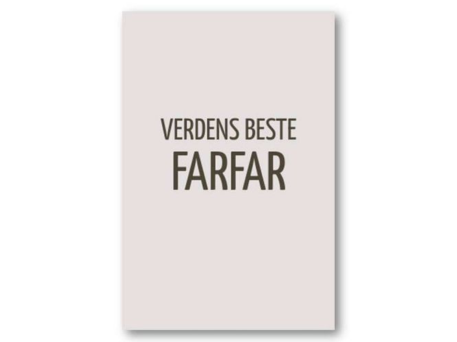 Hovedbilde Verdens beste farfar | 10x15 cm