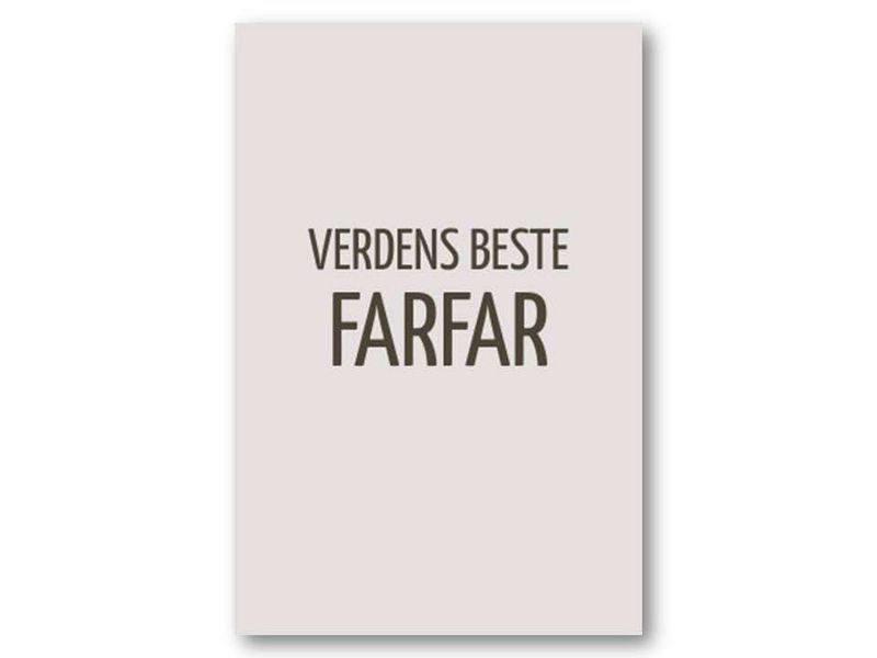 Verdens beste farfar | 10x15 cm