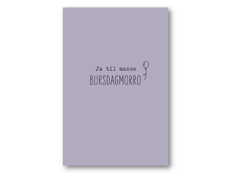 Masse bursdagsmorro | 10x15 cm