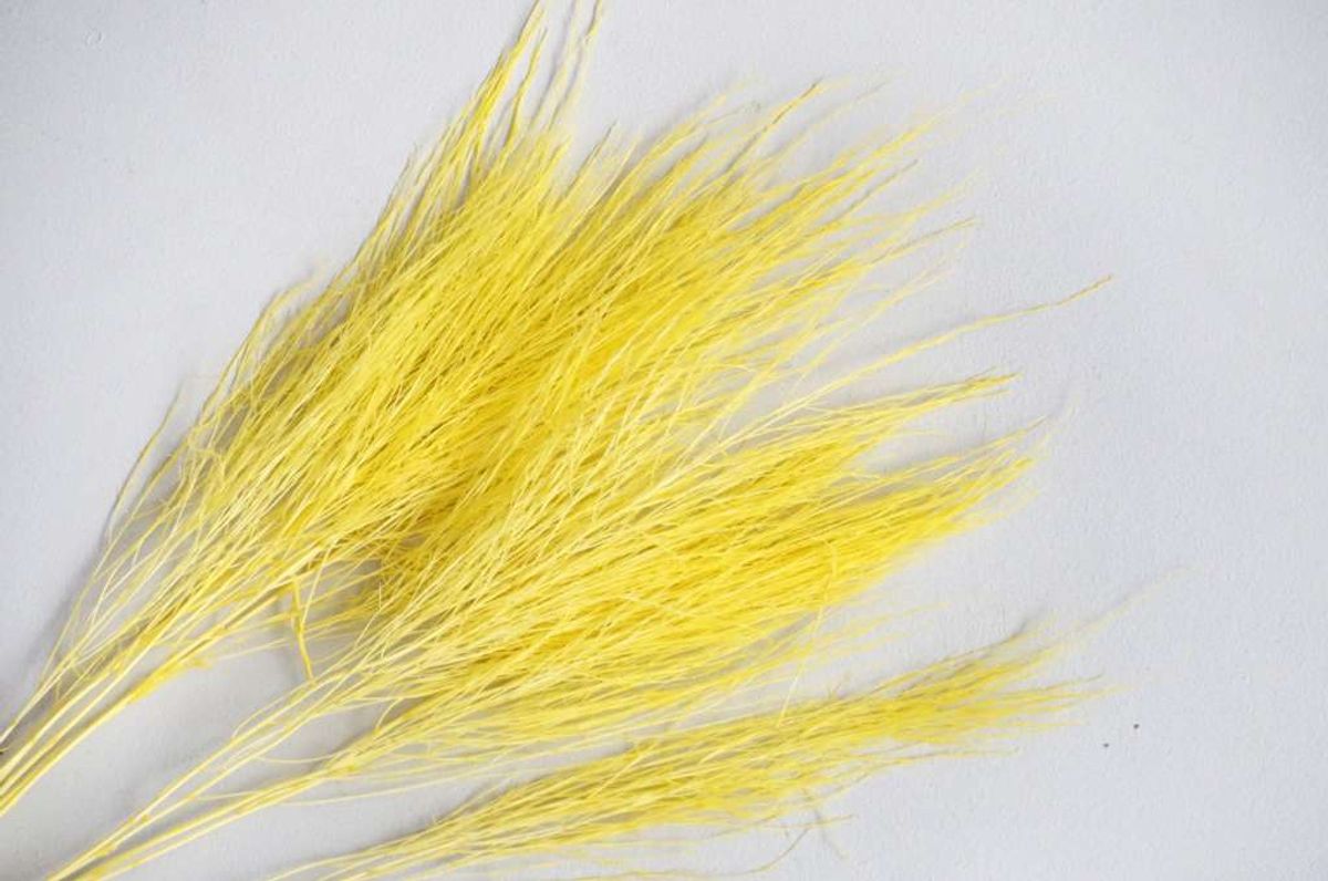 Tørket strå, gul, 70 cm