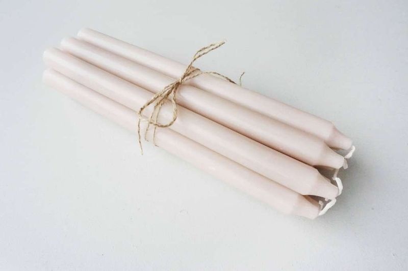 Rustikk stearinlys, 30 cm, Sand