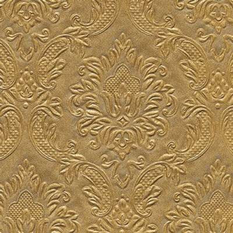 Servietter, Ornament Gold, liten 25x25 cm