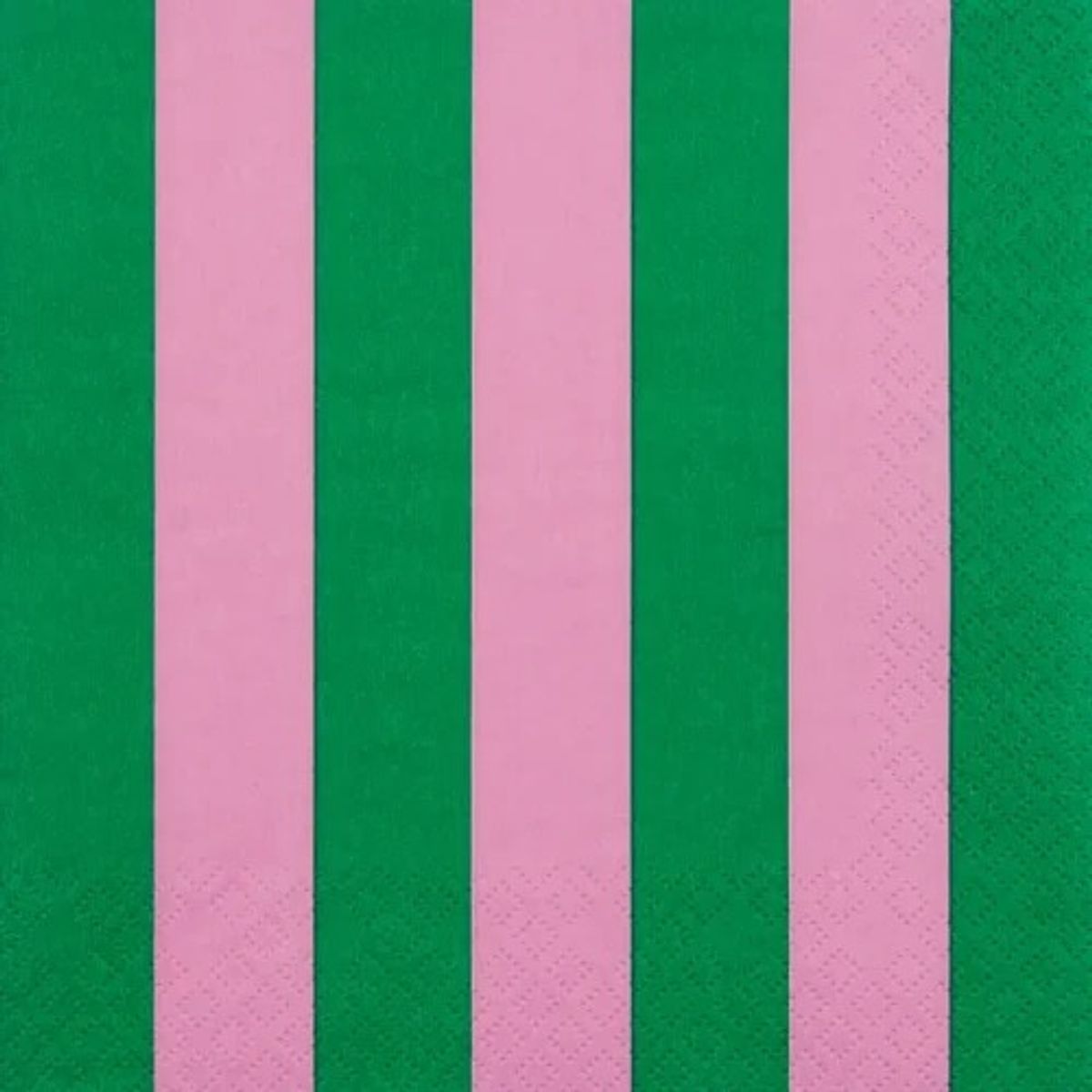 Servietter, Enkle striper grønn, vanlig