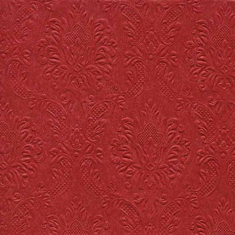 Servietter, Moments Ornament red, vanlig 33x33 cm
