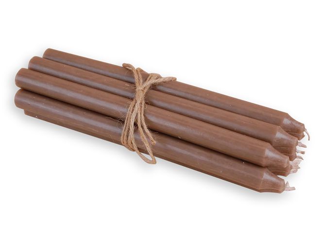 Hovedbilde Rustikk stearinlys, 30 cm, Mørk sand